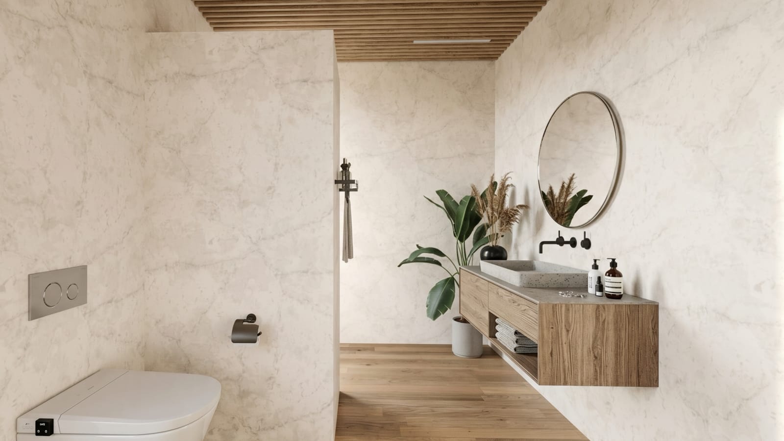 Badkamer met inloopdouche
